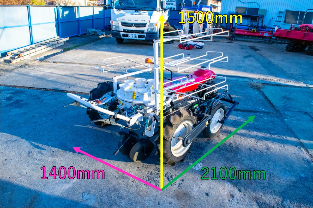 【福岡県みやま市】動画あり　ヤンマー PH1W PN1 ジャガイモ 野菜移植機 ヤンマー・野菜移植機・PH1 | クロバト農機具販売